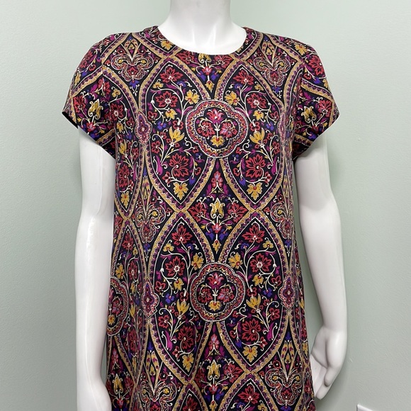 J. McLaughlin Paisley Silk Swing Dress - Picture 2 of 7